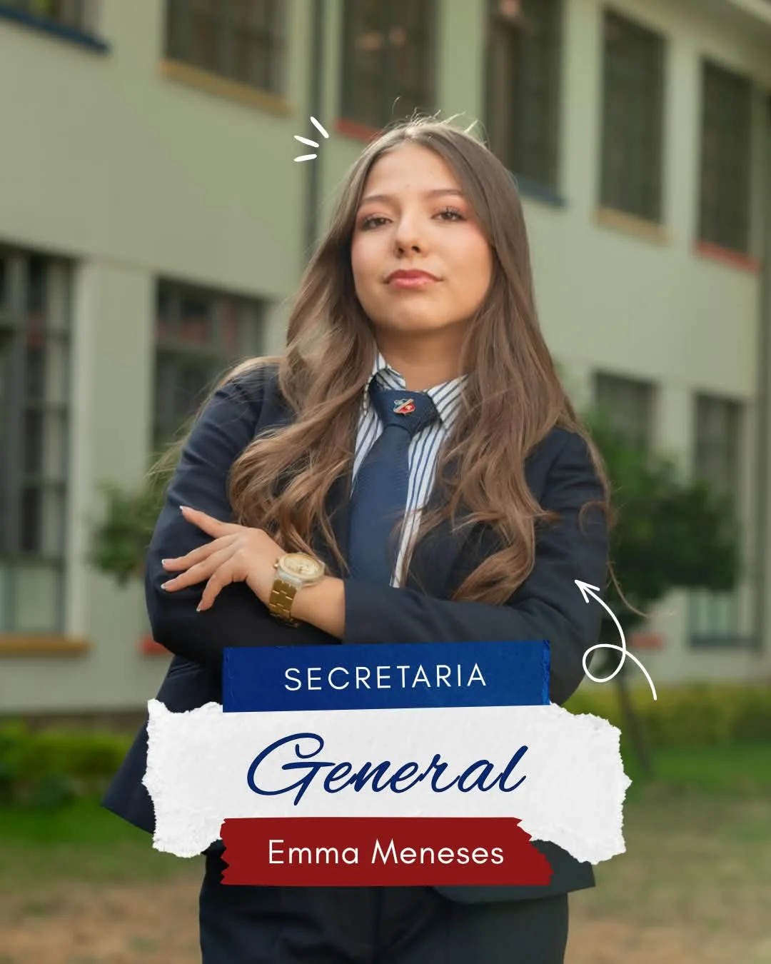 Retrato de una integrante de la Secretaría General del Mini ESCJMUN